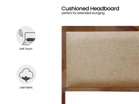 Vesta Solid Wood King Size Double Bed